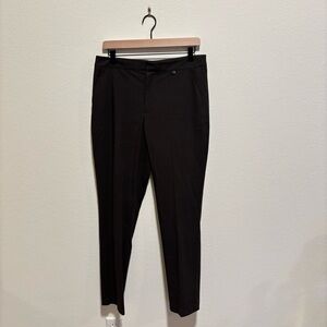 ecru women’s brown checked windowpane Dress Trousers  Dress Pants